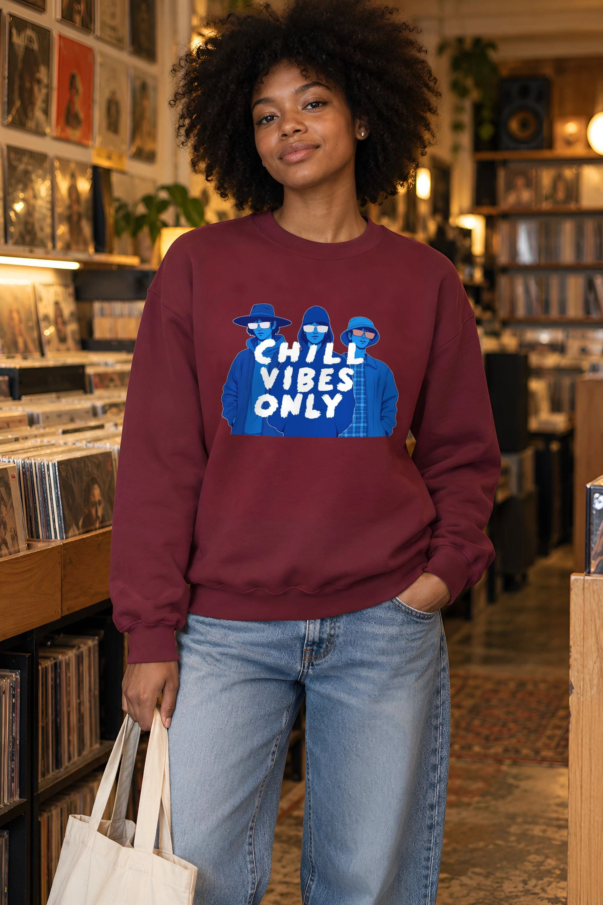 "Midnight Shades Club" 1 Crewneck Sweatshirt