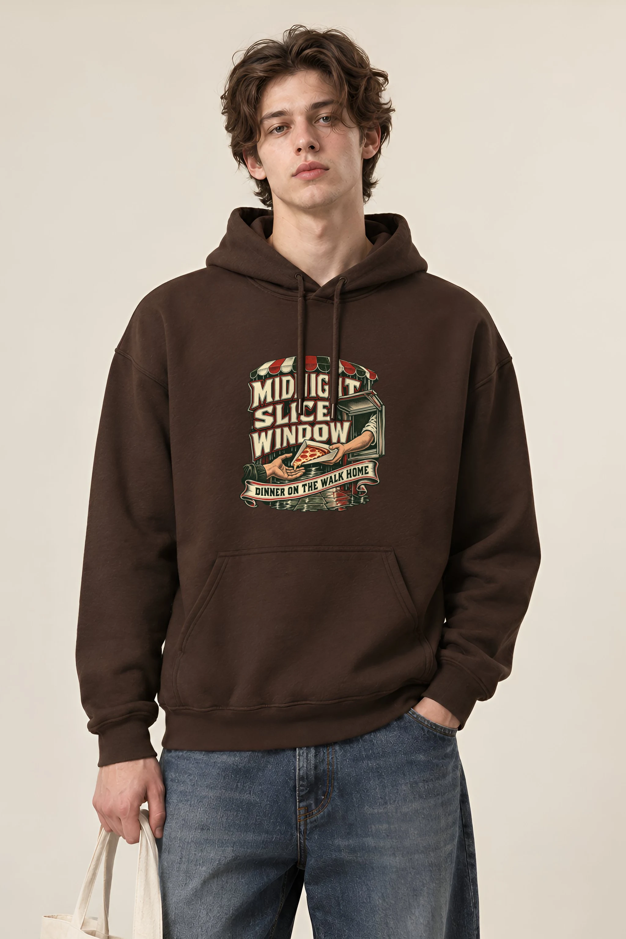 "Midnight Slice Window" 1 Pullover Hoodie