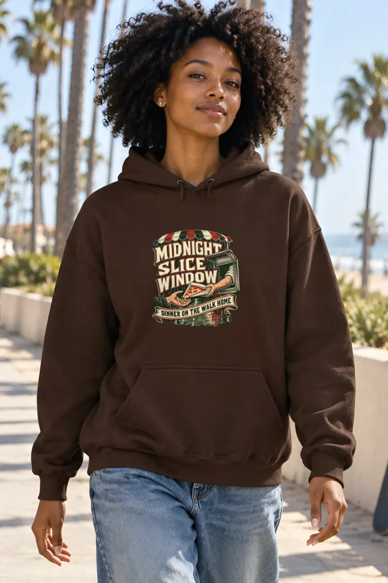 "Midnight Slice Window" Heavy Blend Unisex Pullover Hoodie