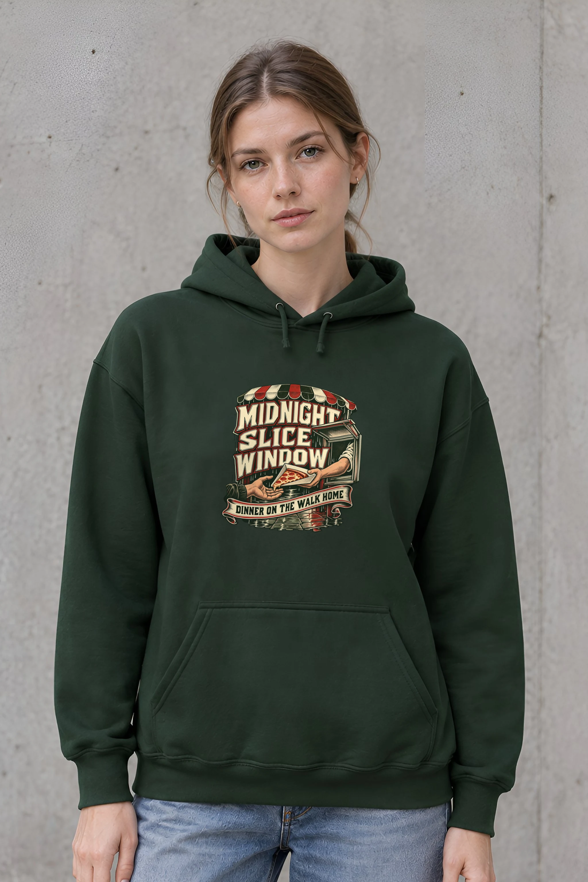 "Midnight Slice Window" 1 Pullover Hoodie