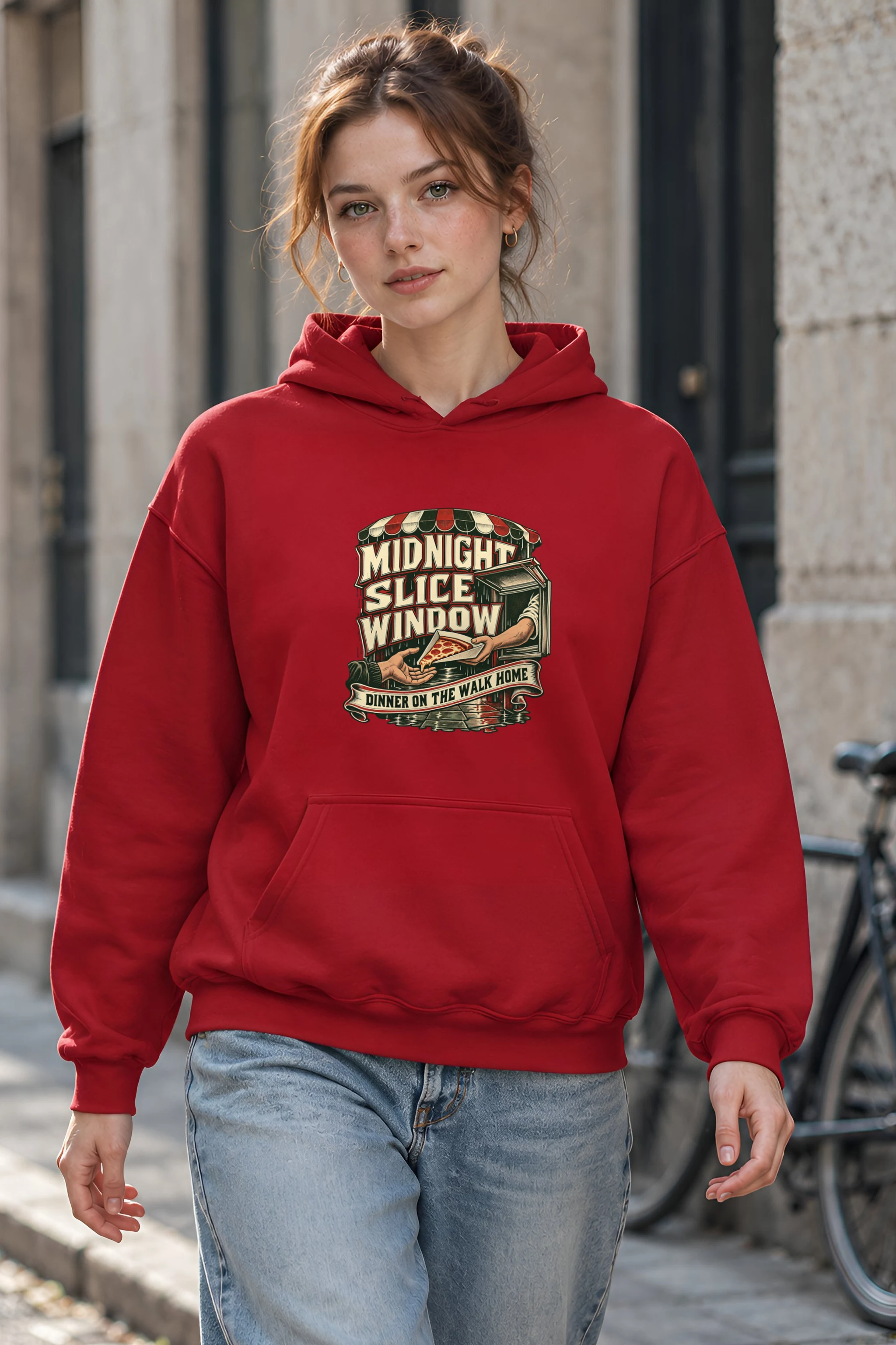 "Midnight Slice Window" 1 Pullover Hoodie