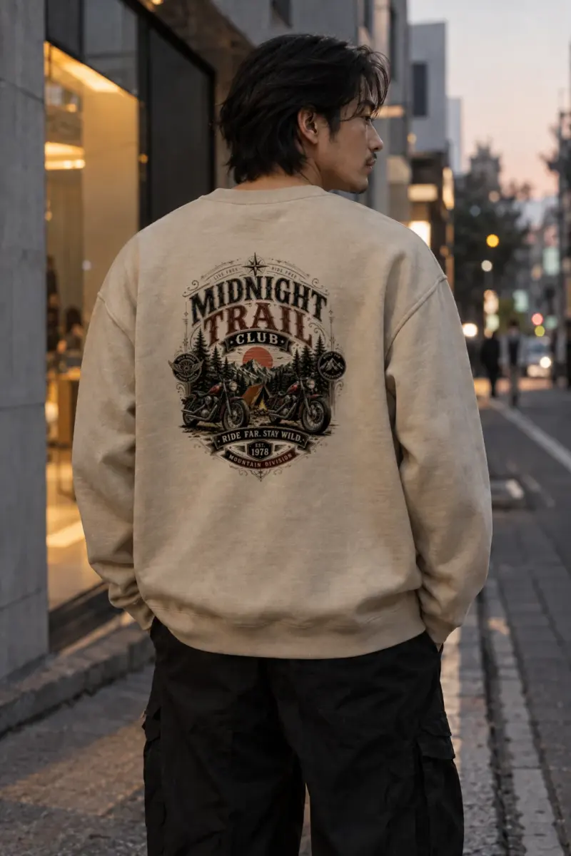 "Midnight Trail Club" Heavy Blend Unisex Crewneck Sweatshirt | Gildan 18000
