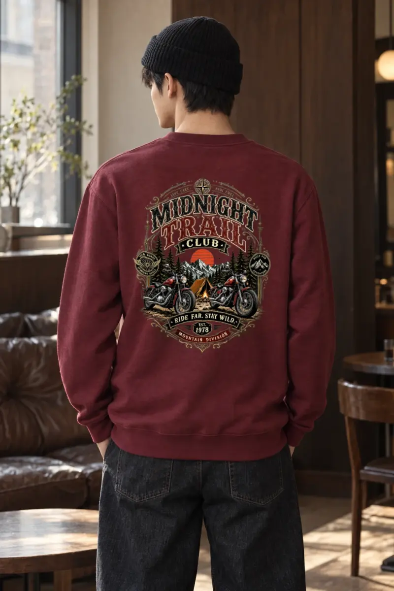 "Midnight Trail Club" Heavy Blend Unisex Crewneck Sweatshirt