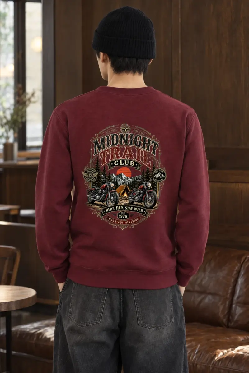 "Midnight Trail Club" Heavy Blend Unisex Crewneck Sweatshirt