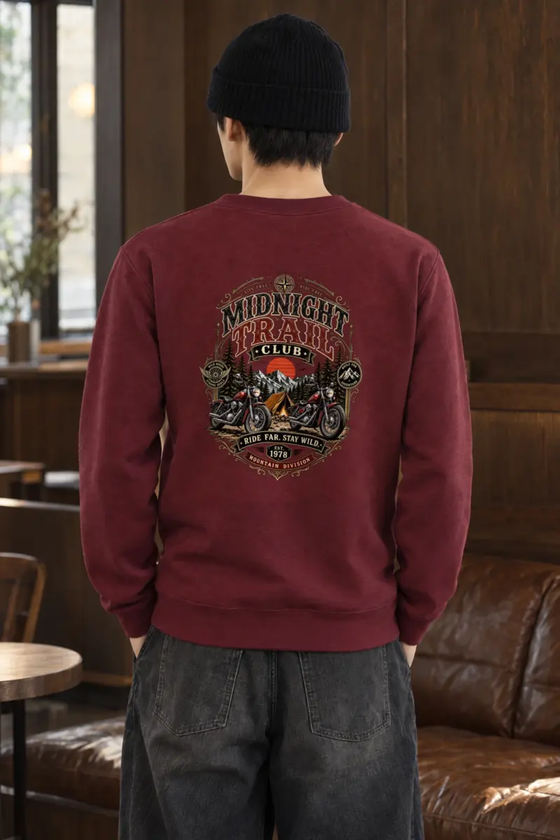 "Midnight Trail Club" Heavy Blend Unisex Crewneck Sweatshirt