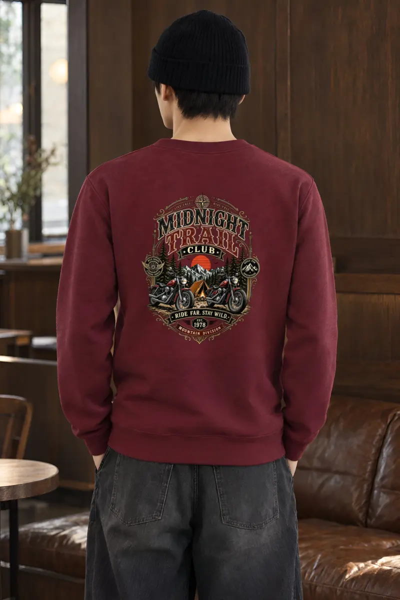 "Midnight Trail Club" Heavy Blend Unisex Crewneck Sweatshirt