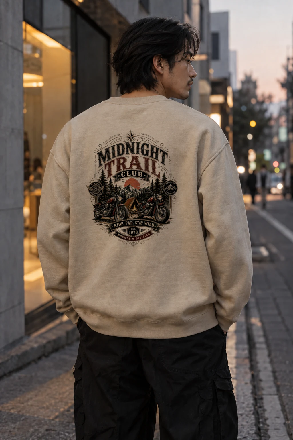 "Midnight Trail Club" Heavy Blend Unisex Crewneck Sweatshirt | Gildan 18000