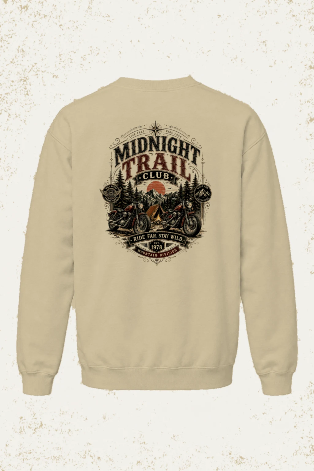 "Midnight Trail Club" Heavy Blend Unisex Crewneck Sweatshirt | Gildan 18000