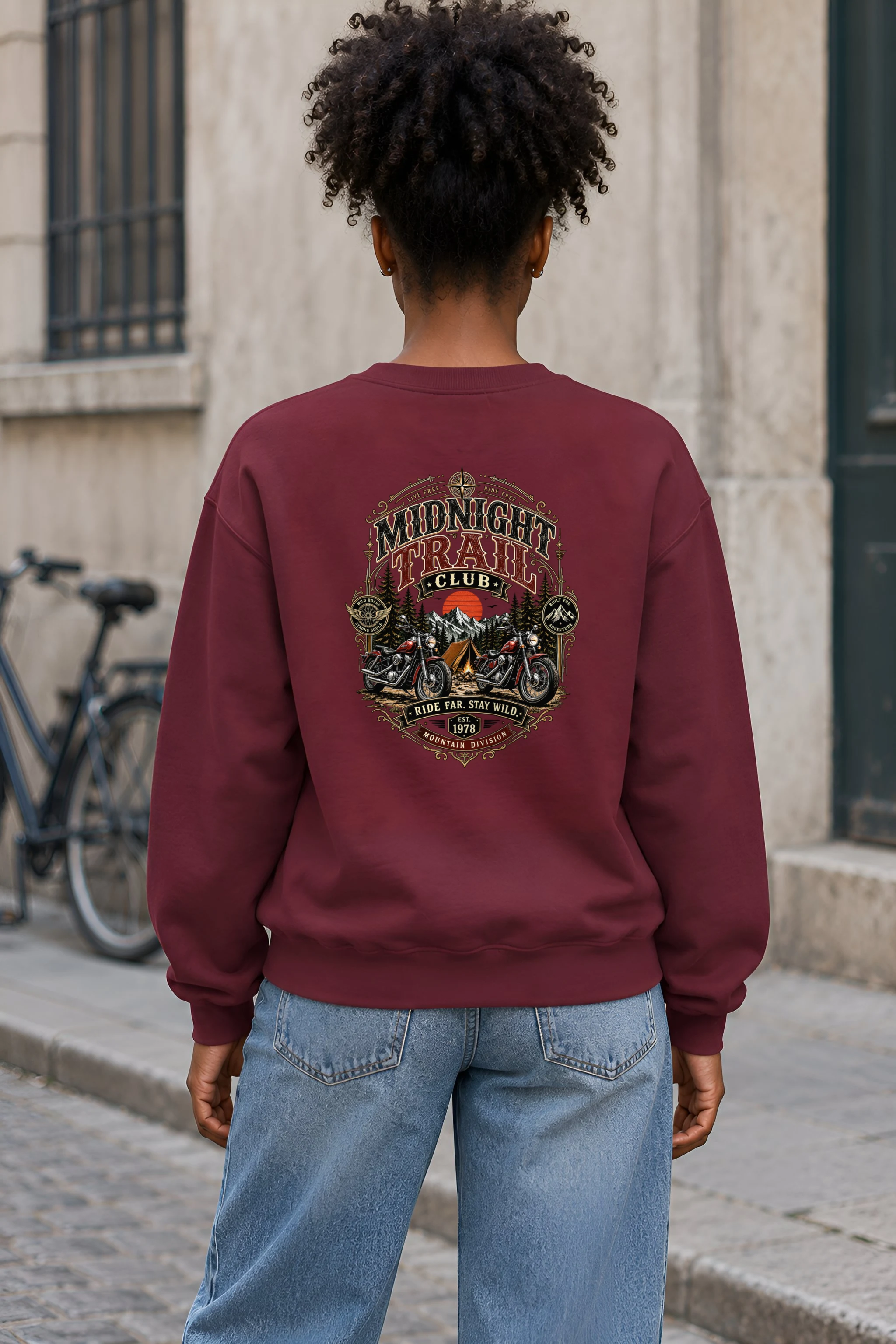"Midnight Trail Club" 1 Crewneck Sweatshirt