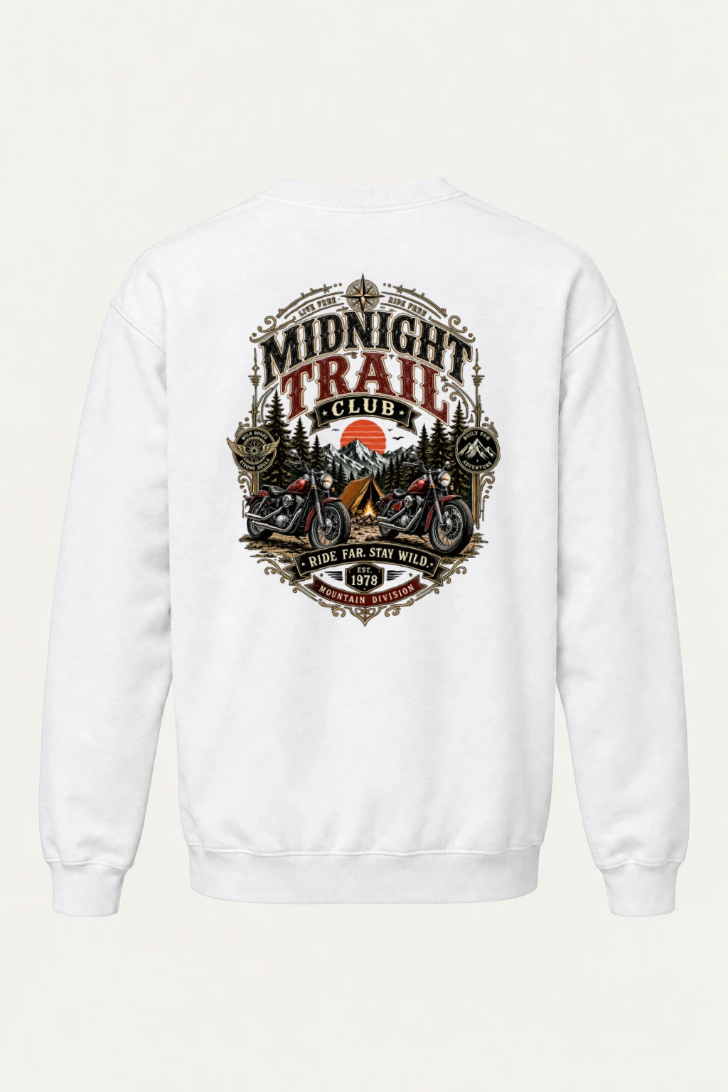 "Midnight Trail Club" Heavy Blend Unisex Crewneck Sweatshirt | Gildan 18000