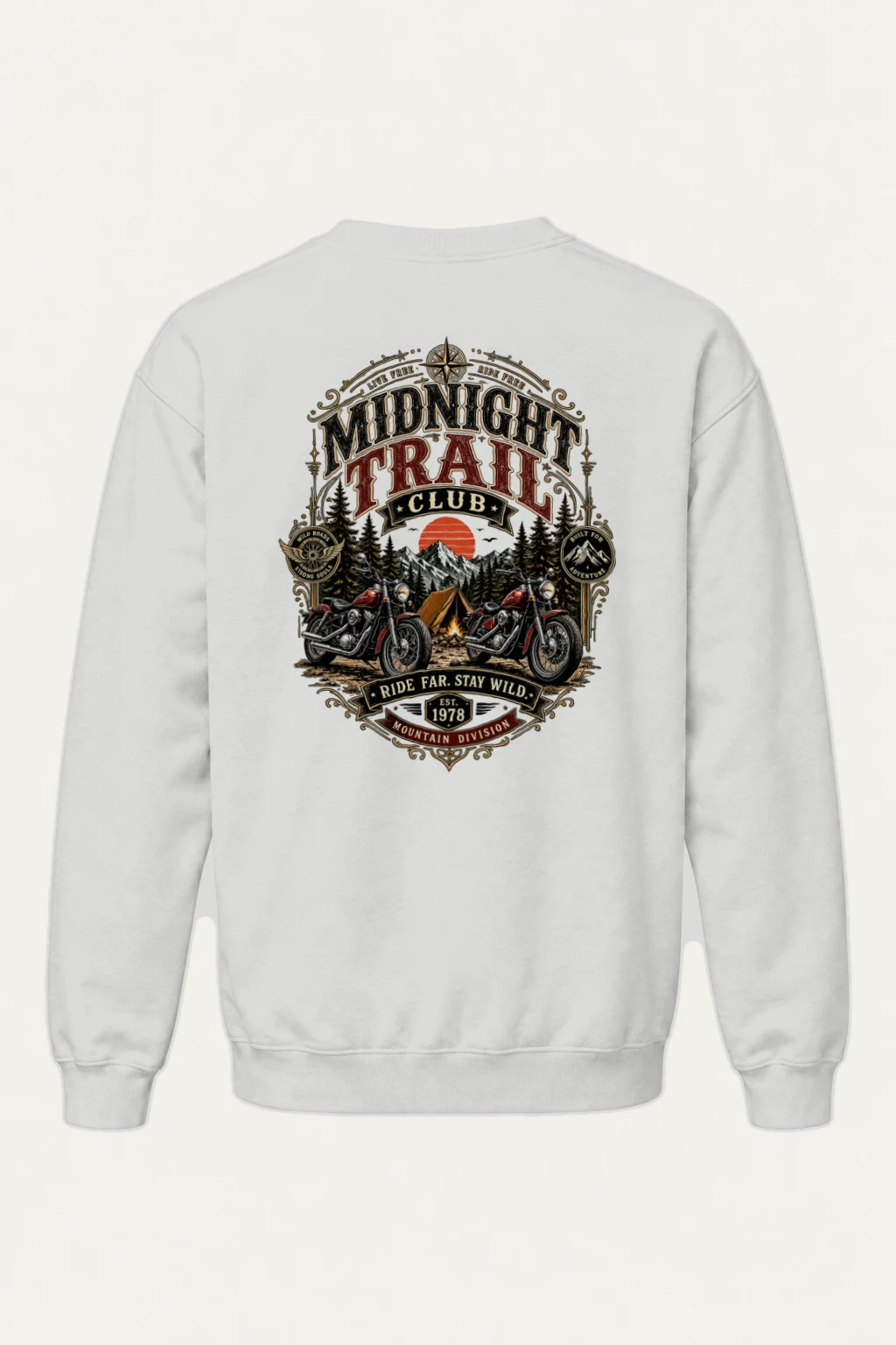 "Midnight Trail Club" Heavy Blend Unisex Crewneck Sweatshirt | Gildan 18000