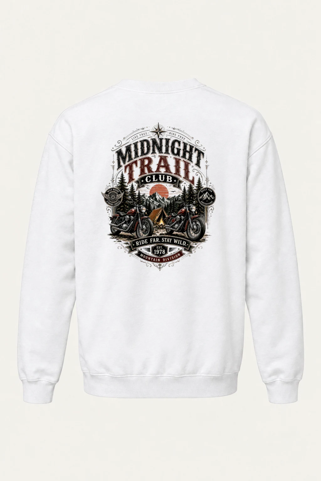 "Midnight Trail Club" Heavy Blend Unisex Crewneck Sweatshirt | Gildan 18000