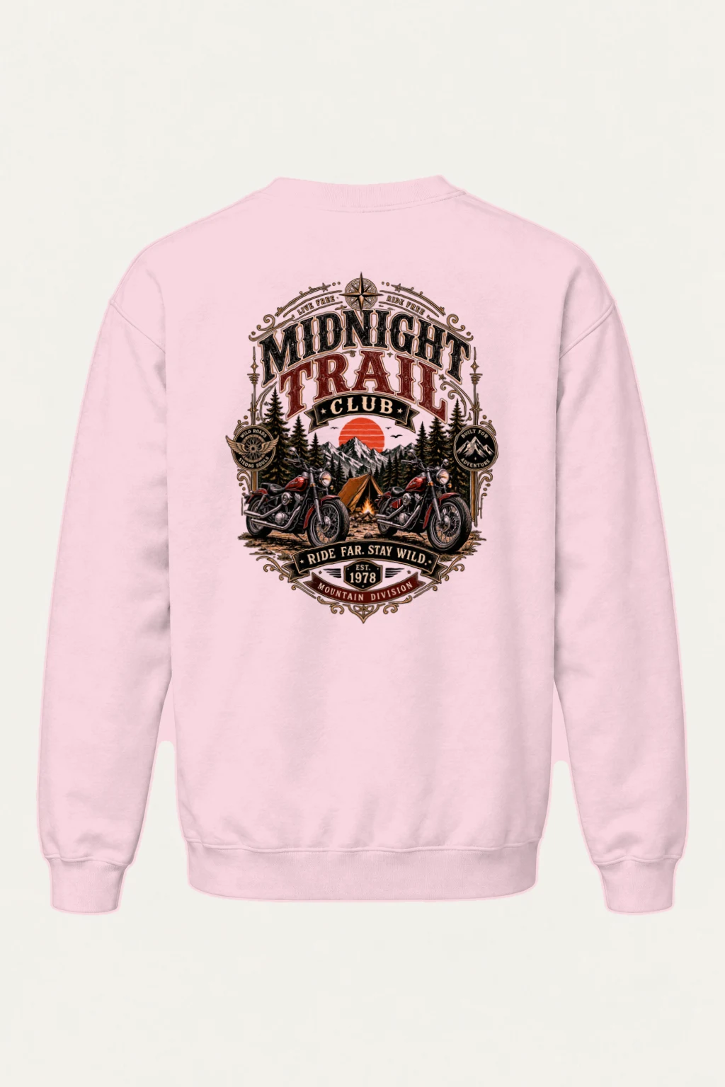 "Midnight Trail Club" Heavy Blend Unisex Crewneck Sweatshirt | Gildan 18000