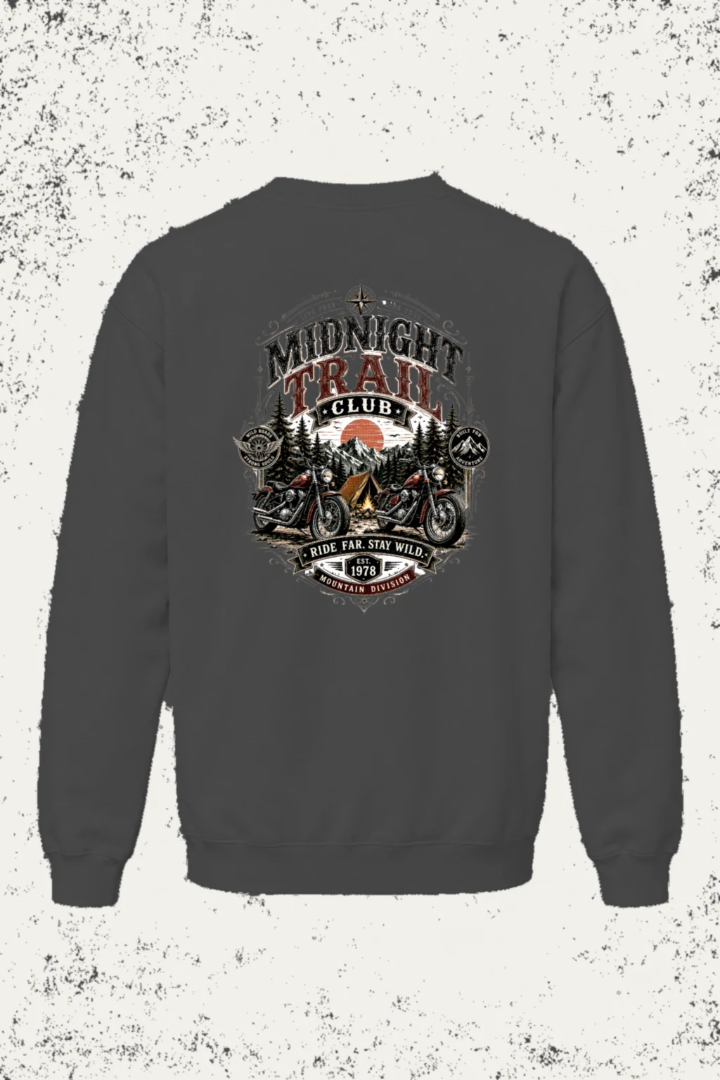 "Midnight Trail Club" Heavy Blend Unisex Crewneck Sweatshirt | Gildan 18000