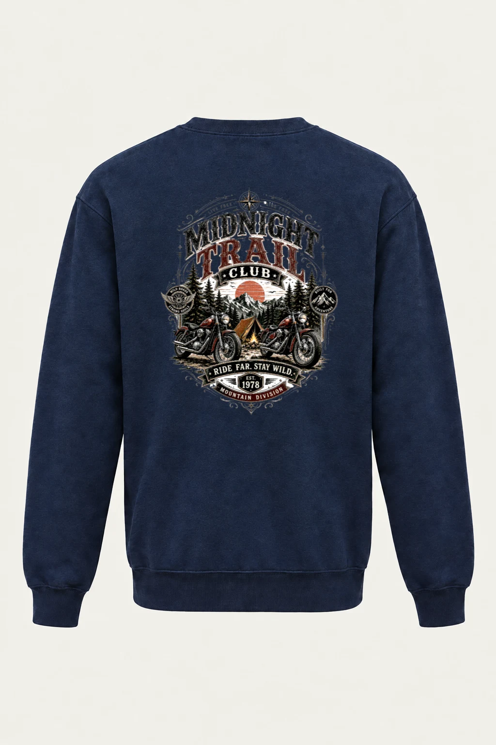 "Midnight Trail Club" Heavy Blend Unisex Crewneck Sweatshirt | Gildan 18000