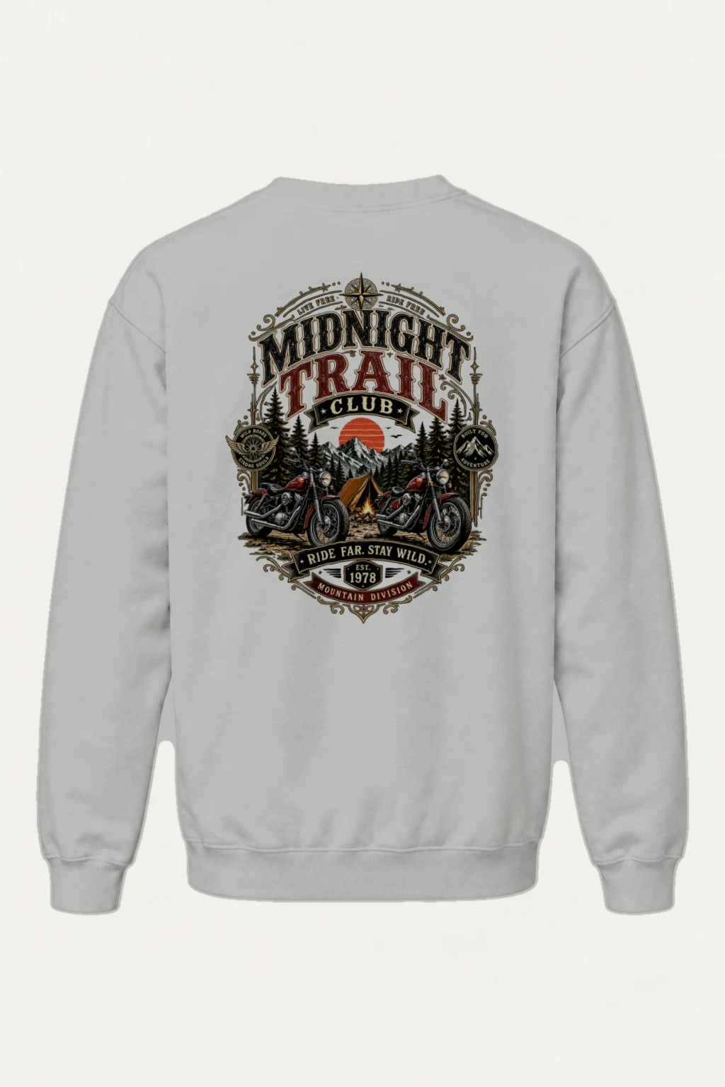 "Midnight Trail Club" Heavy Blend Unisex Crewneck Sweatshirt | Gildan 18000