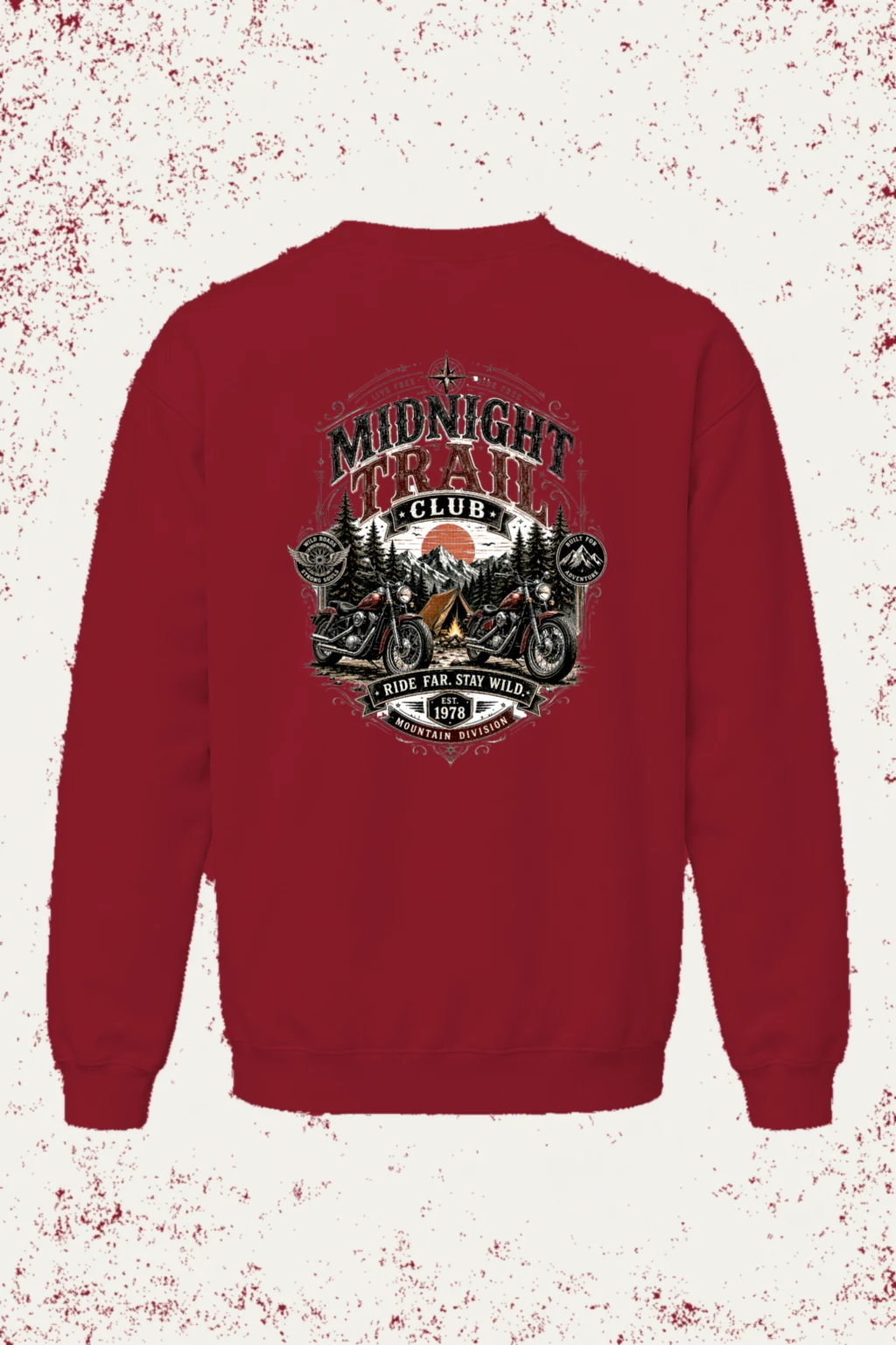 "Midnight Trail Club" Heavy Blend Unisex Crewneck Sweatshirt | Gildan 18000