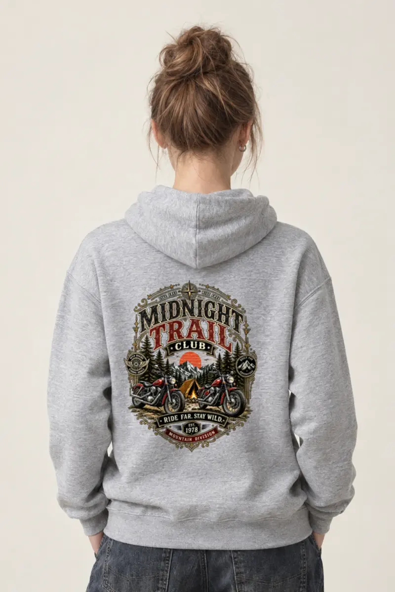 "Midnight Trail Club" Heavy Blend Unisex Pullover Hoodie