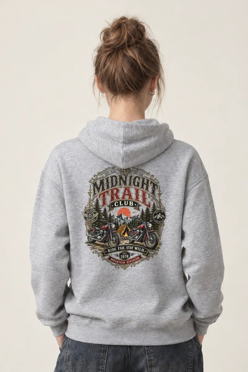 "Midnight Trail Club" Heavy Blend Unisex Pullover Hoodie