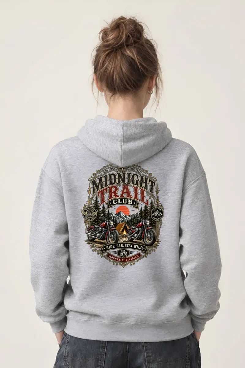 "Midnight Trail Club" Heavy Blend Unisex Pullover Hoodie
