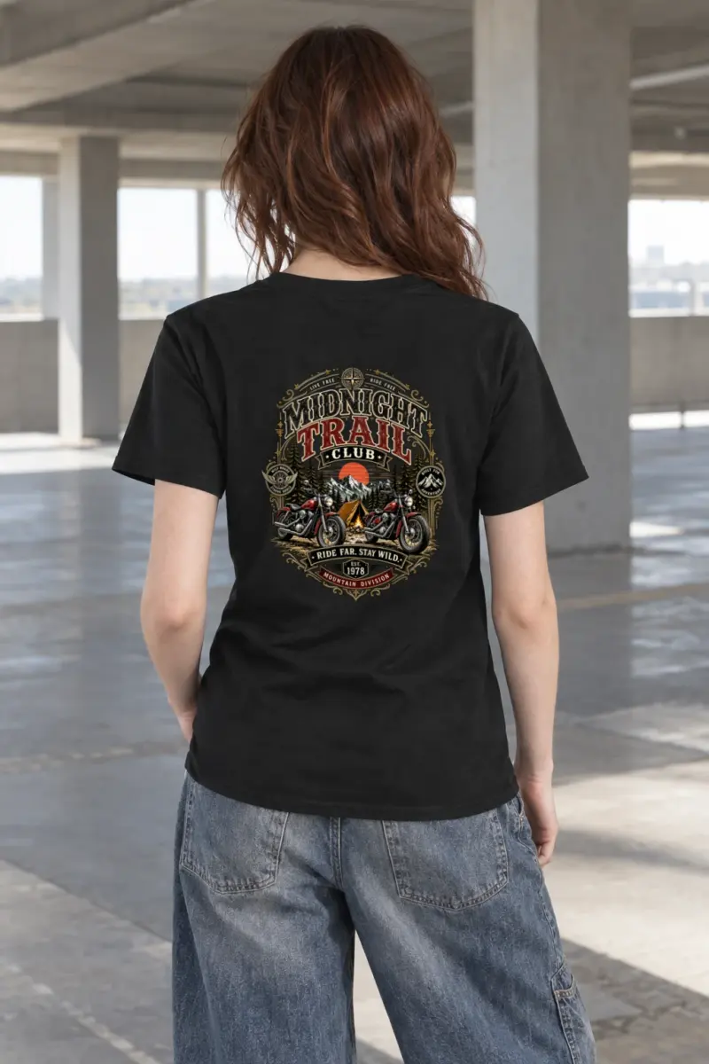 "Midnight Trail Club" Heavyweight Unisex Crewneck T-shirt