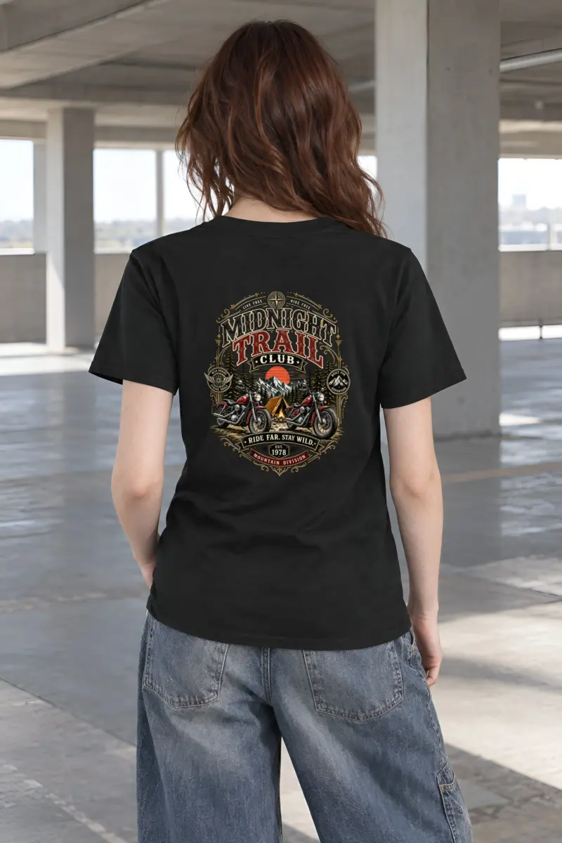 "Midnight Trail Club" Heavyweight Unisex Crewneck T-shirt