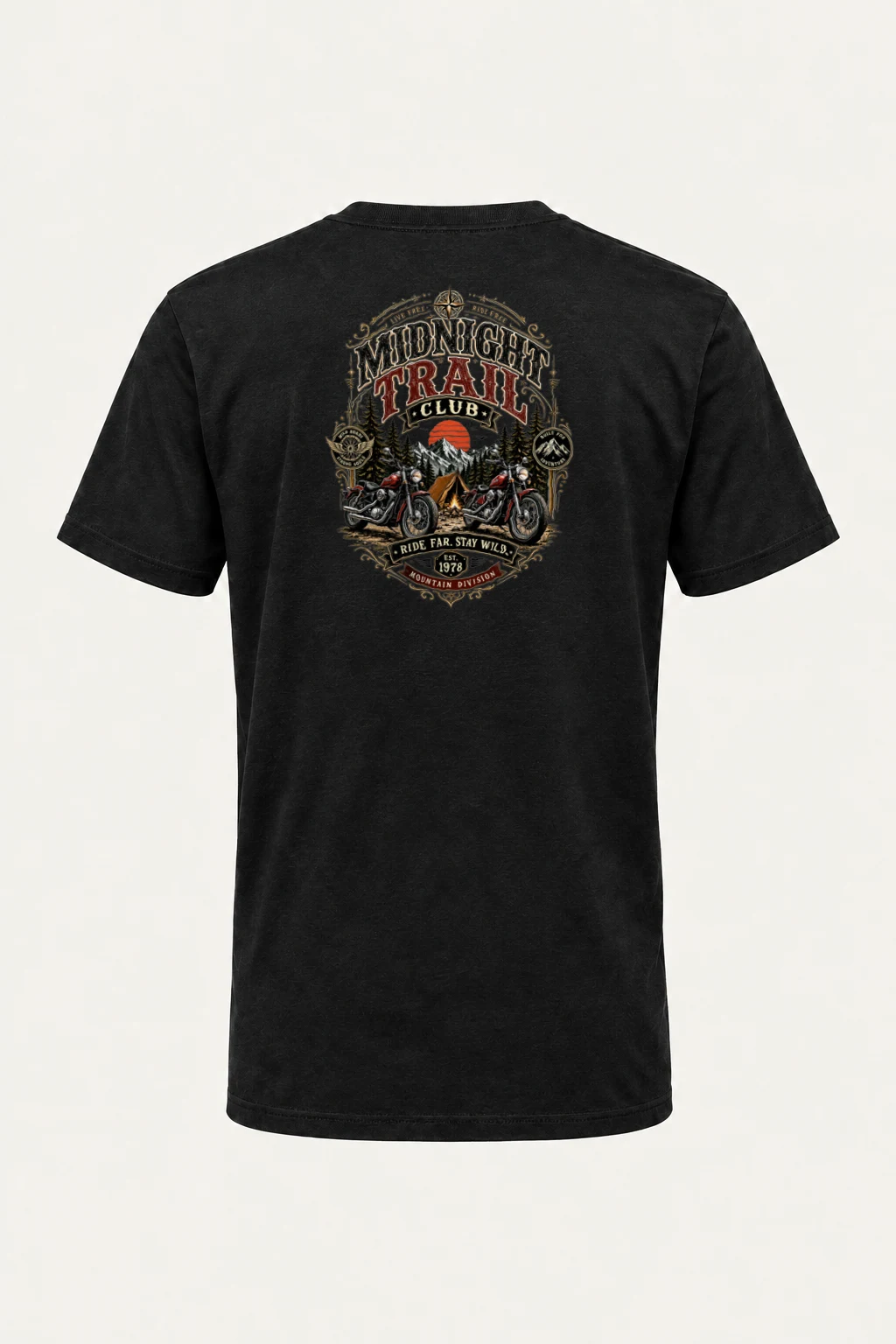 "Midnight Trail Club" Heavyweight Unisex Crewneck T-shirt | Gildan 5000