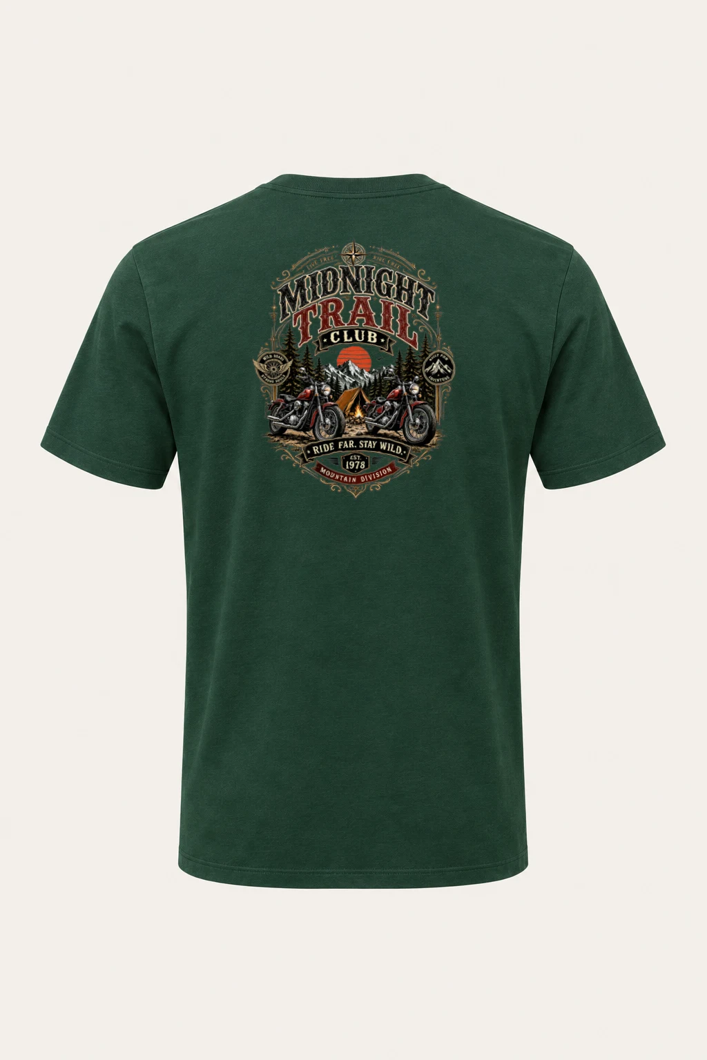 "Midnight Trail Club" Heavyweight Unisex Crewneck T-shirt | Gildan 5000