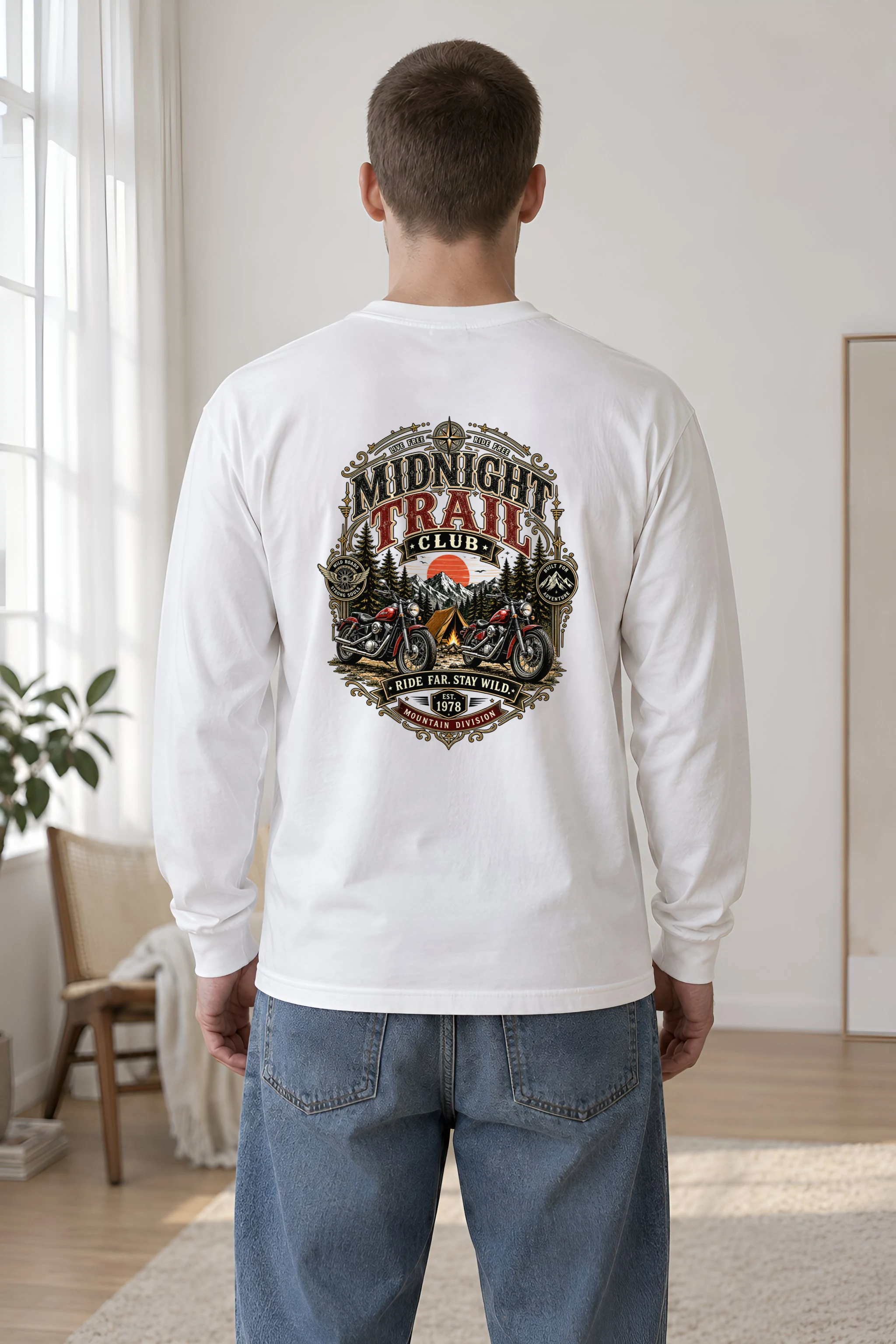 "Midnight Trail Club" Unisex Longsleeve T-shirt