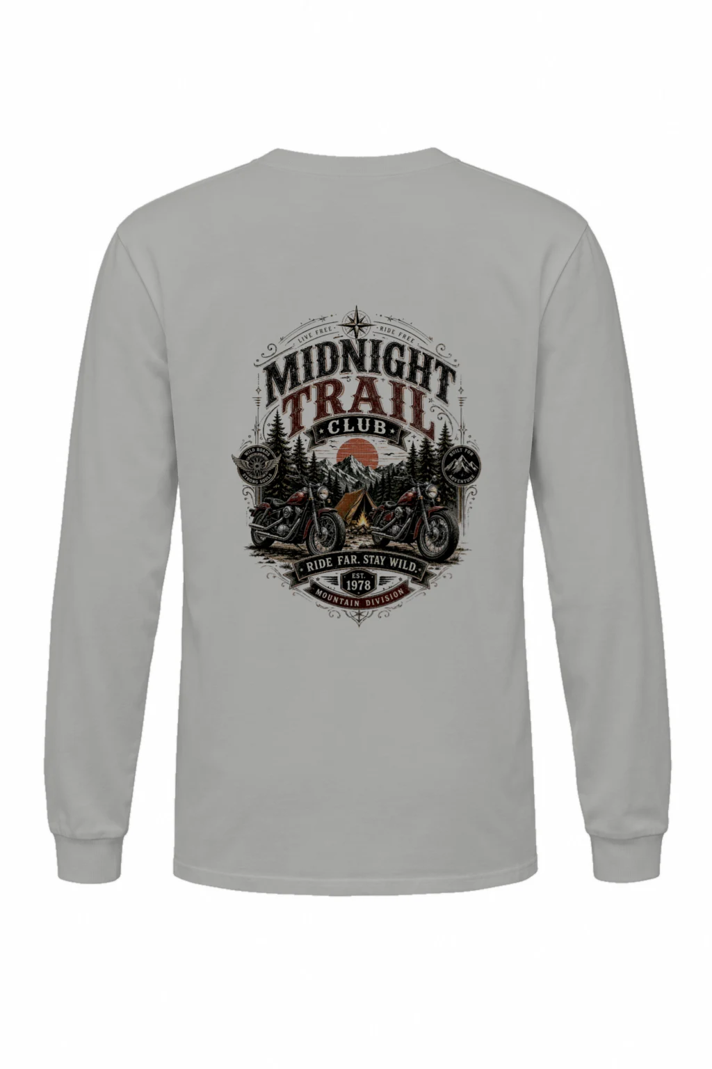 "Midnight Trail Club" Unisex Longsleeve T-shirt | Gildan 2400