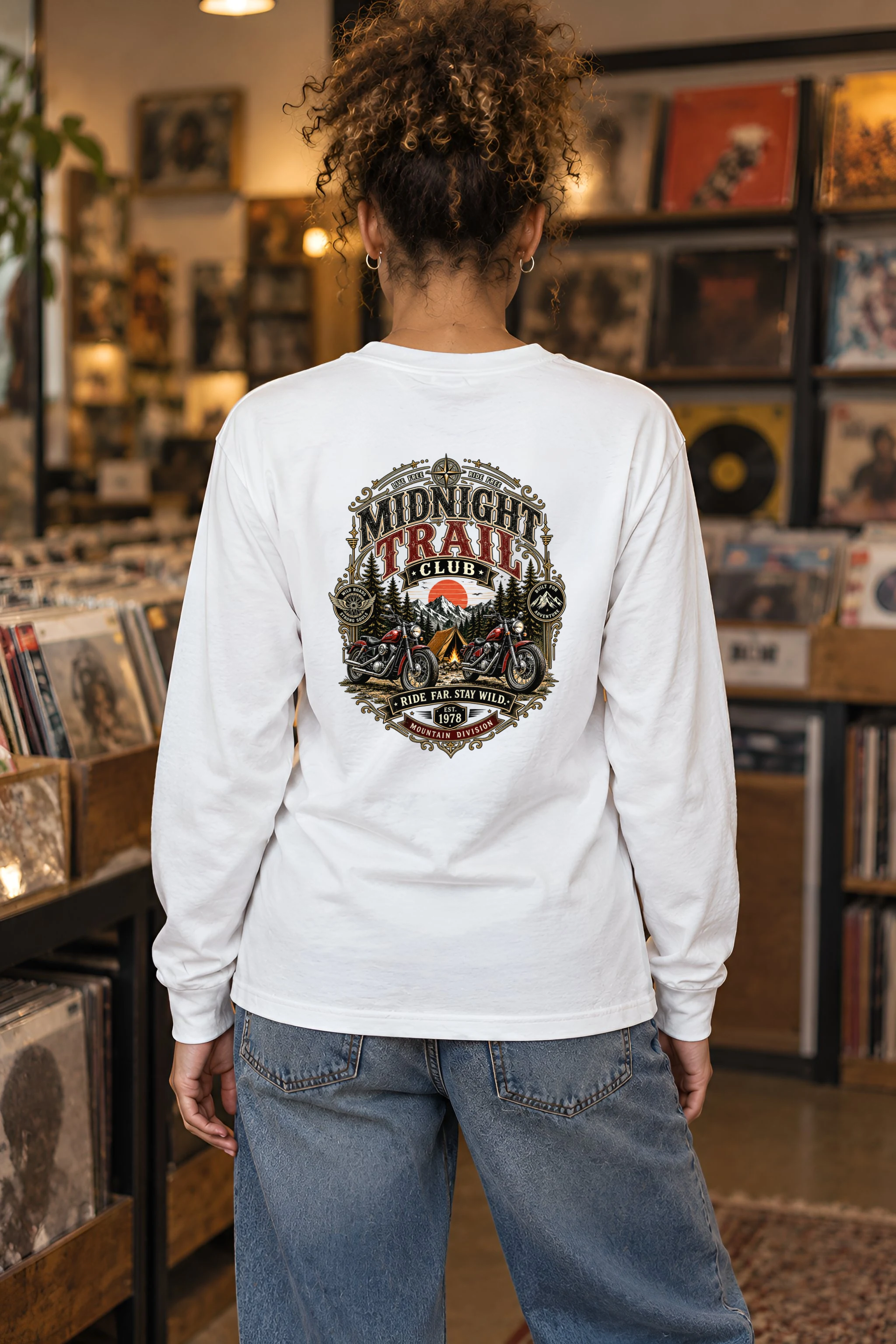 "Midnight Trail Club" Unisex Longsleeve T-shirt