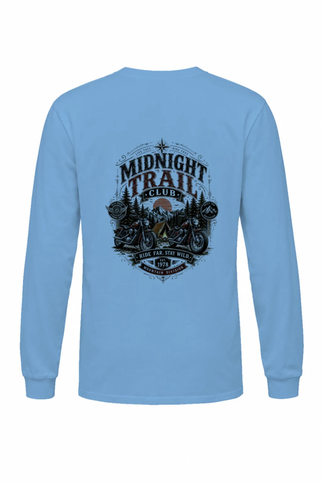 "Midnight Trail Club" Unisex Longsleeve T-shirt | Gildan 2400