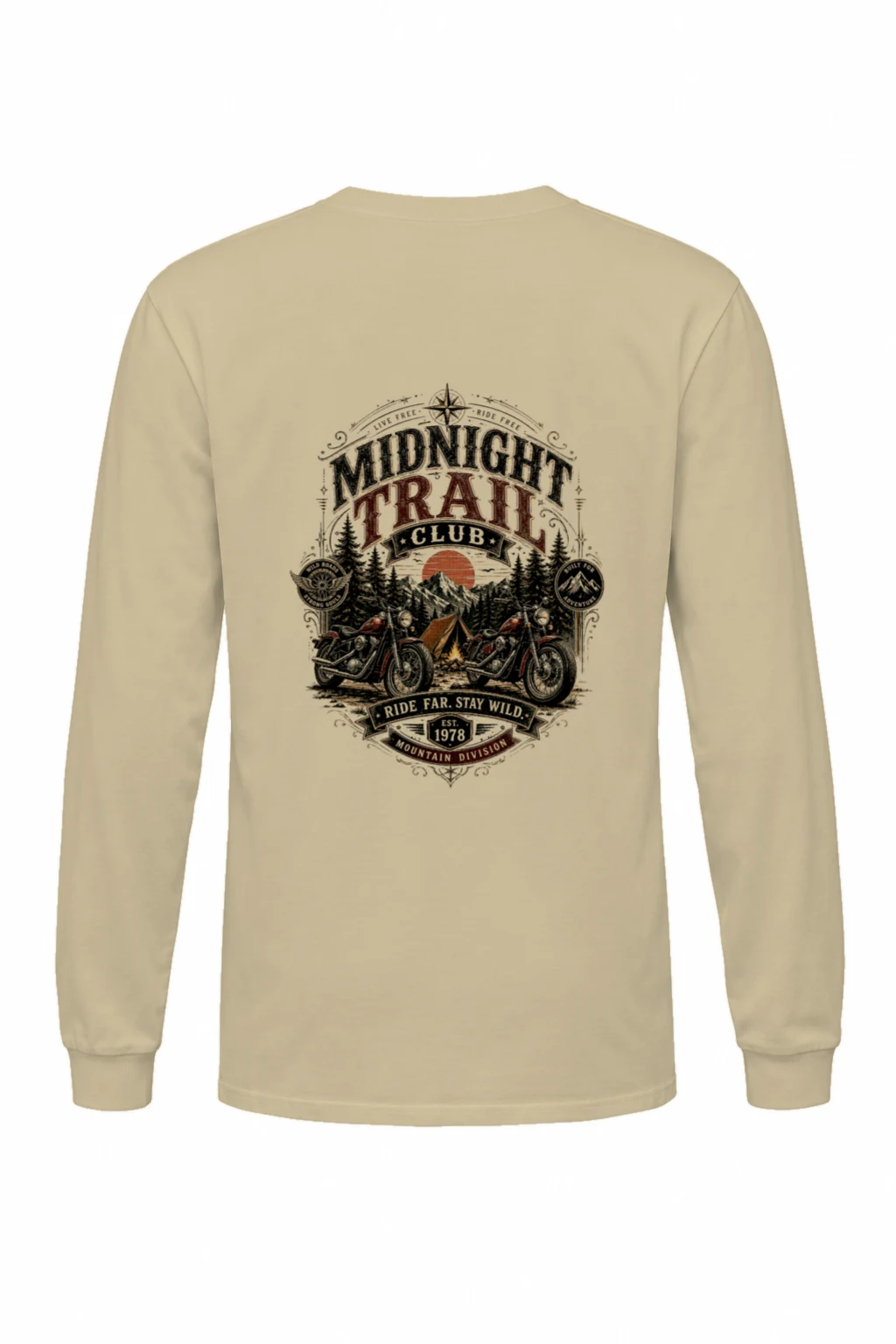 "Midnight Trail Club" Unisex Longsleeve T-shirt | Gildan 2400