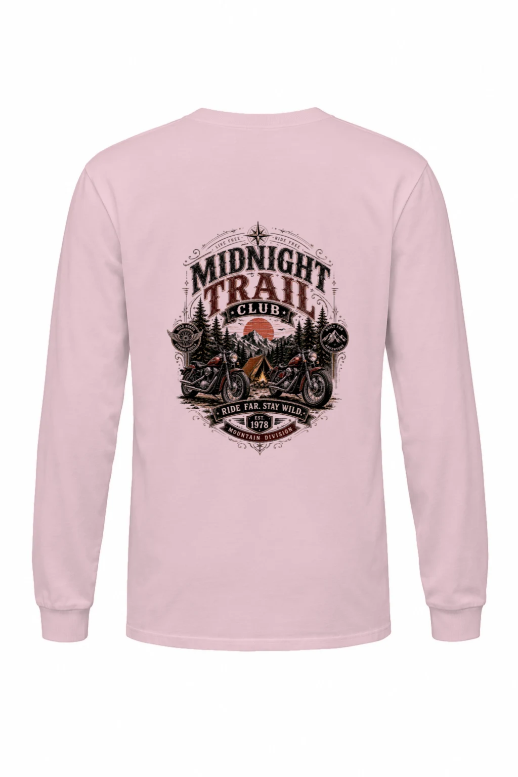 "Midnight Trail Club" Unisex Longsleeve T-shirt | Gildan 2400