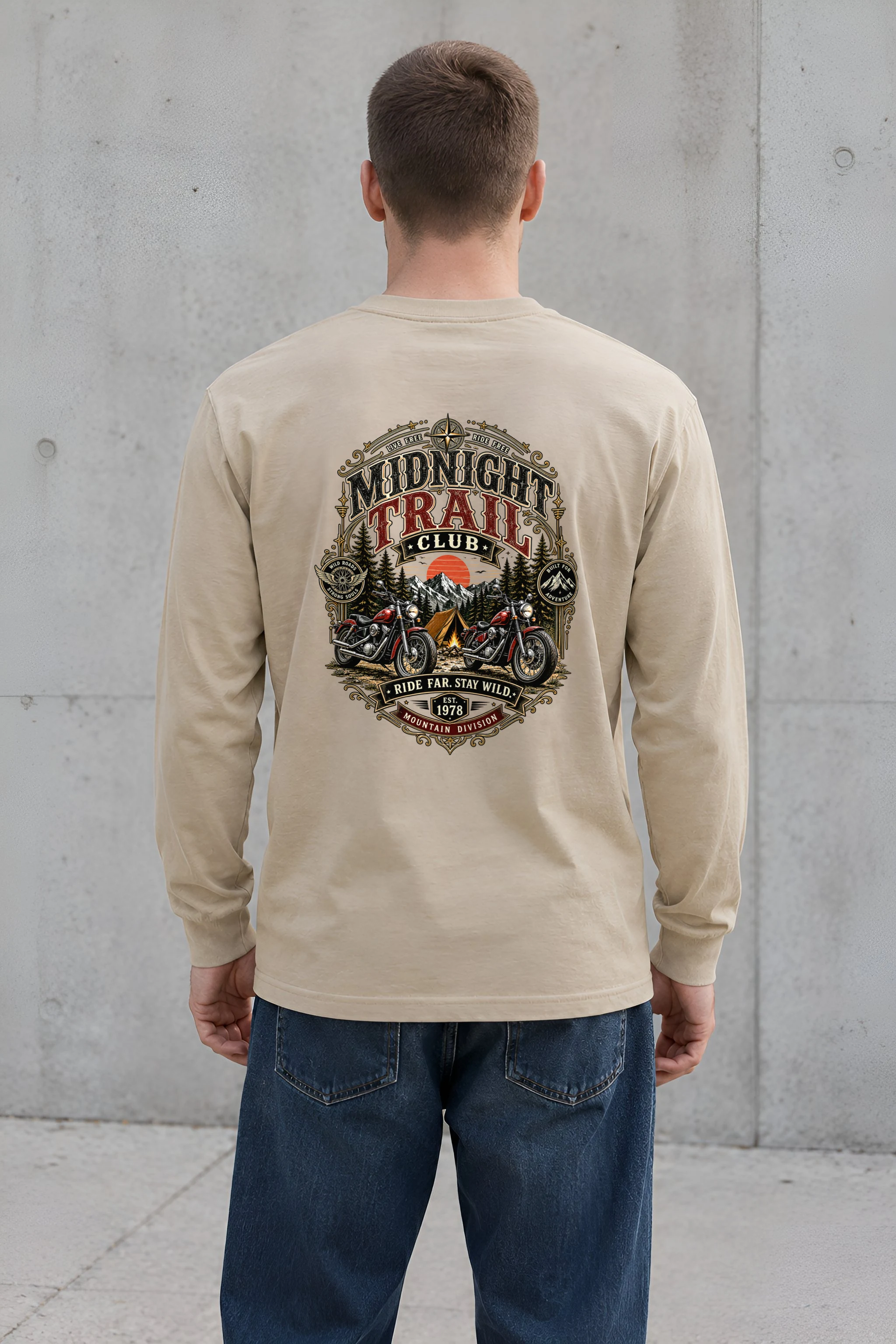 "Midnight Trail Club" Unisex Longsleeve T-shirt