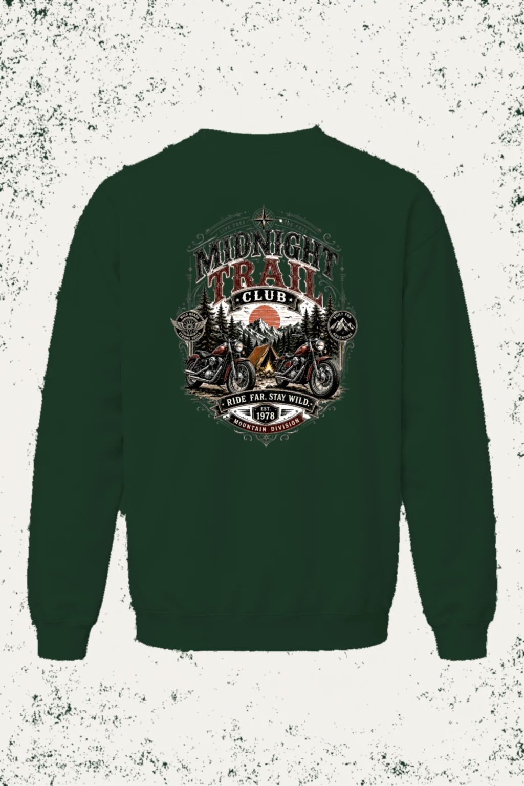 "Midnight Trail Club" Unisex Sponge Fleece Crewneck Sweatshirt | Bella + Canvas 3901