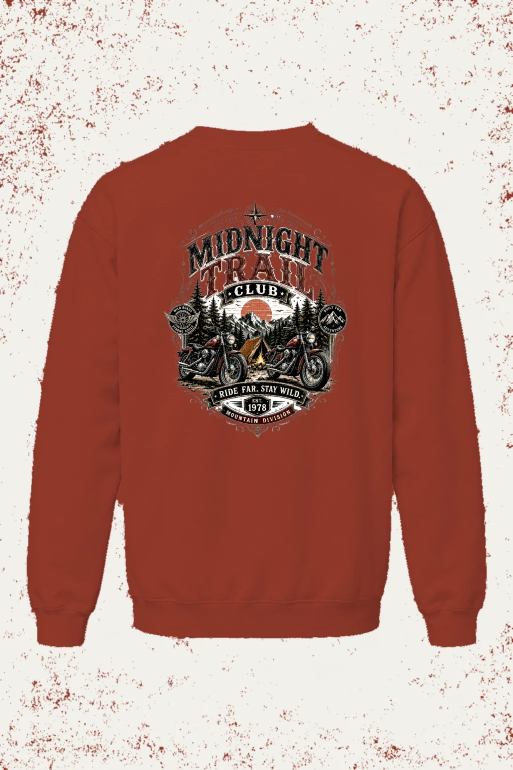 "Midnight Trail Club" Unisex Sponge Fleece Crewneck Sweatshirt | Bella + Canvas 3901