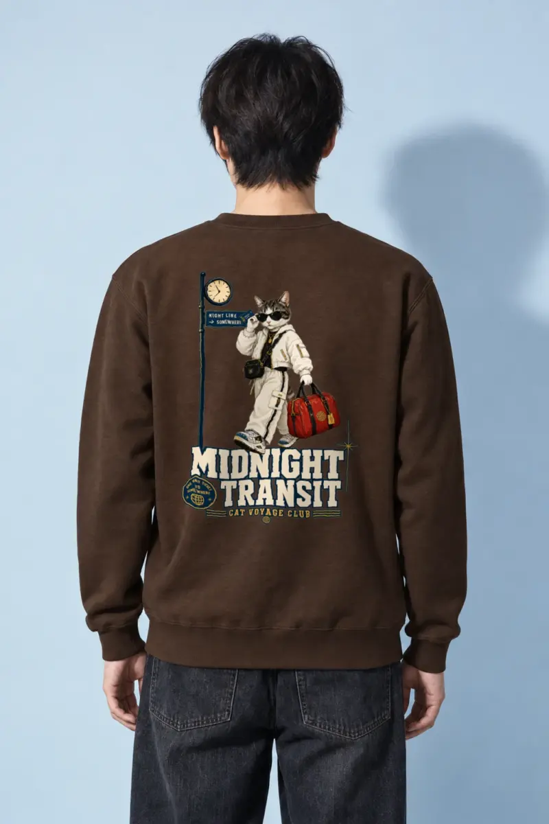 "Midnight Transit" Heavy Blend Unisex Crewneck Sweatshirt
