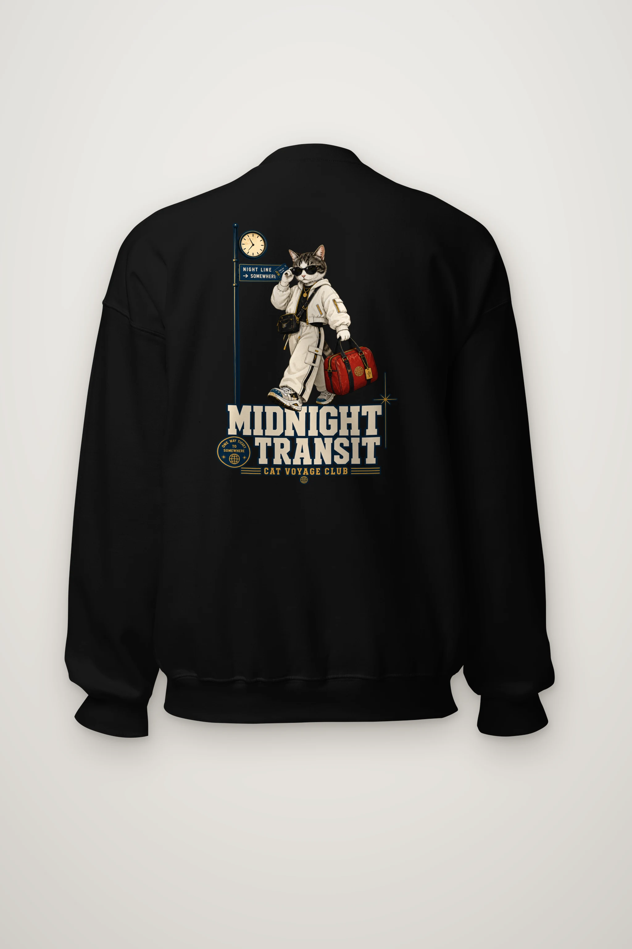 "Midnight Transit" Heavy Blend Unisex Crewneck Sweatshirt