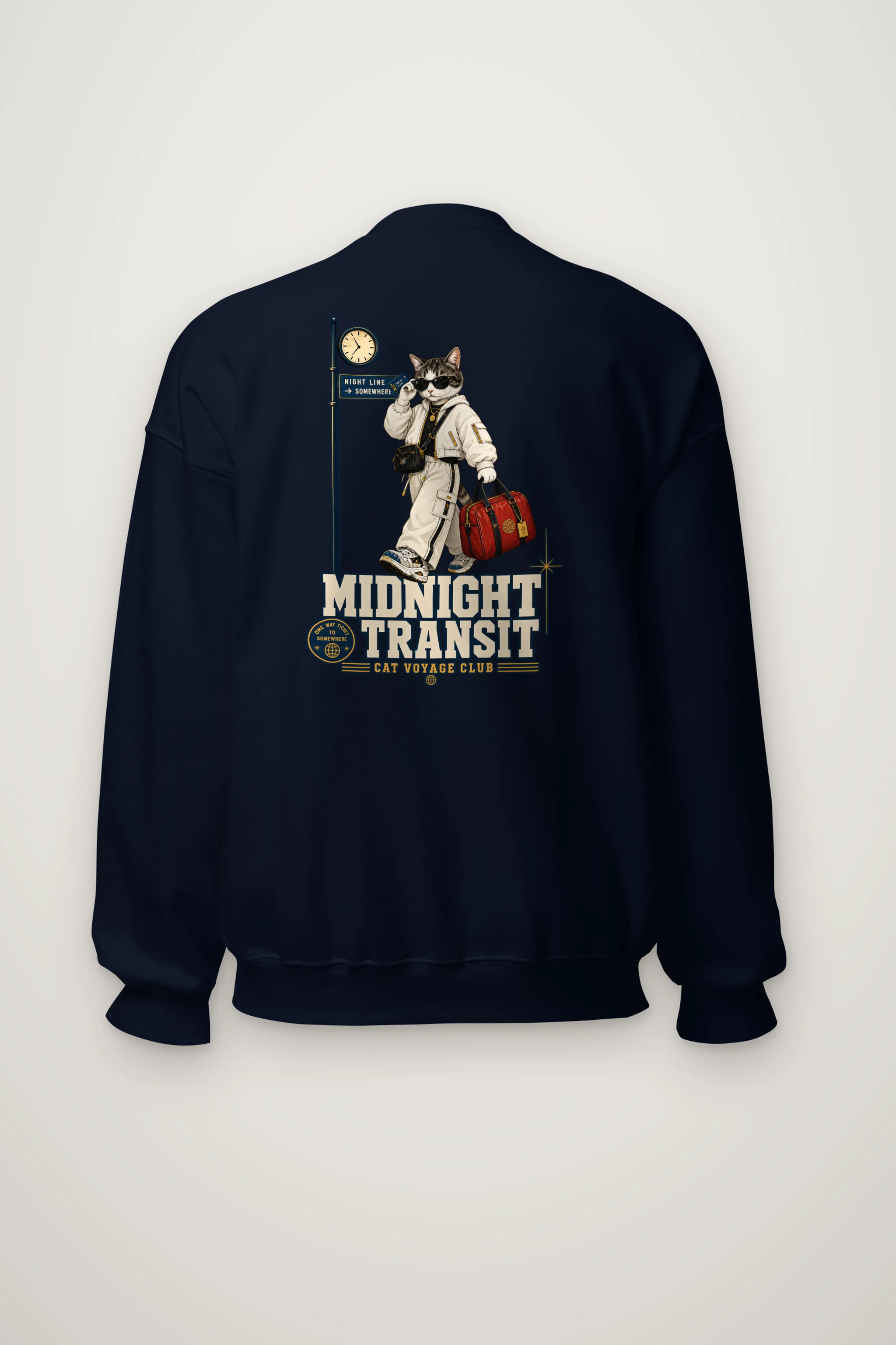 "Midnight Transit" Heavy Blend Unisex Crewneck Sweatshirt