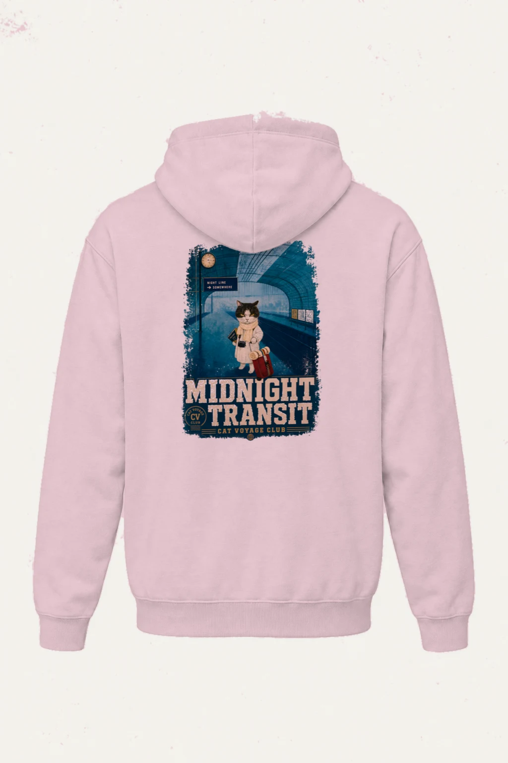 "Midnight Transit" Heavy Blend Unisex Pullover Hoodie | Gildan 18500