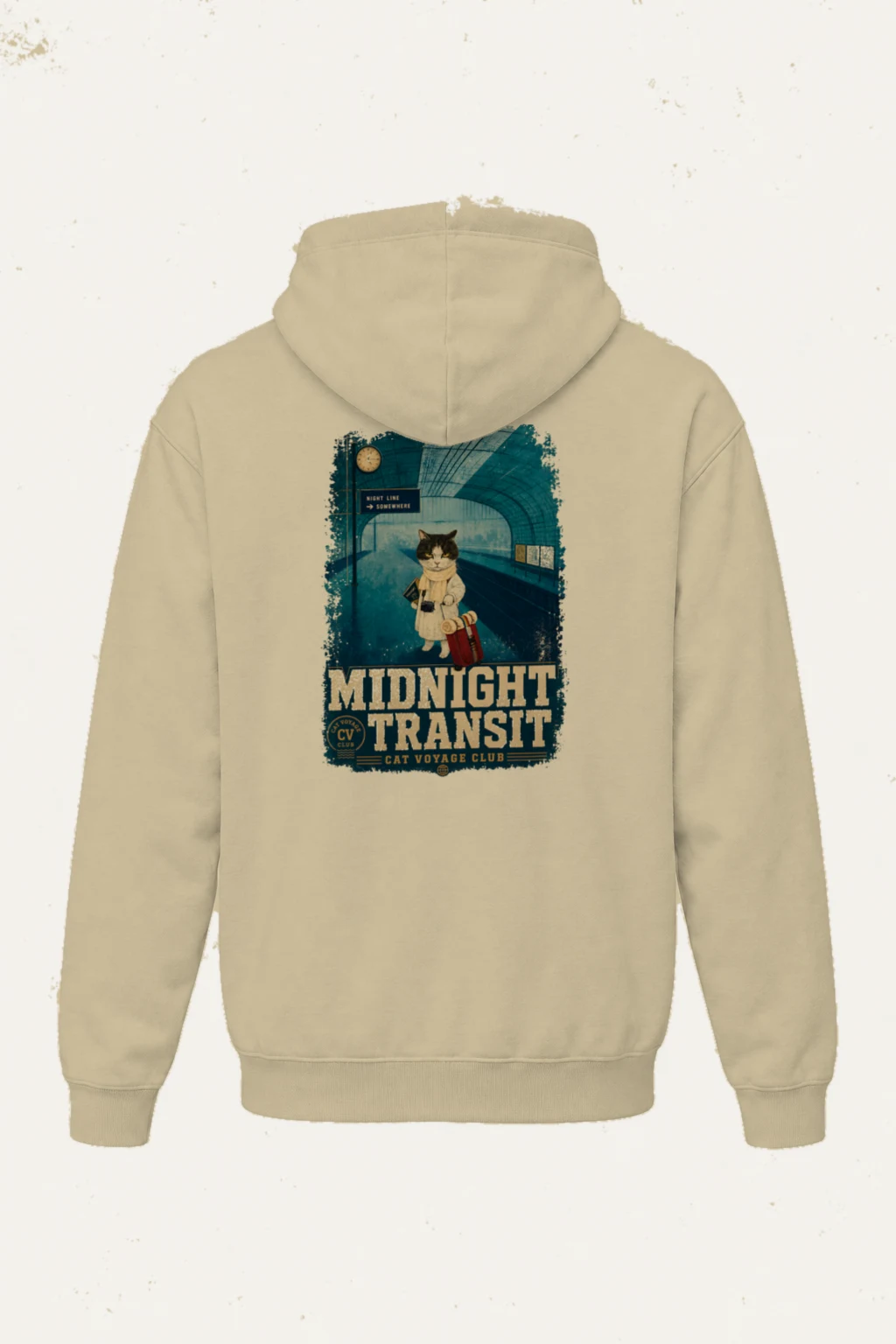 "Midnight Transit" Heavy Blend Unisex Pullover Hoodie | Gildan 18500