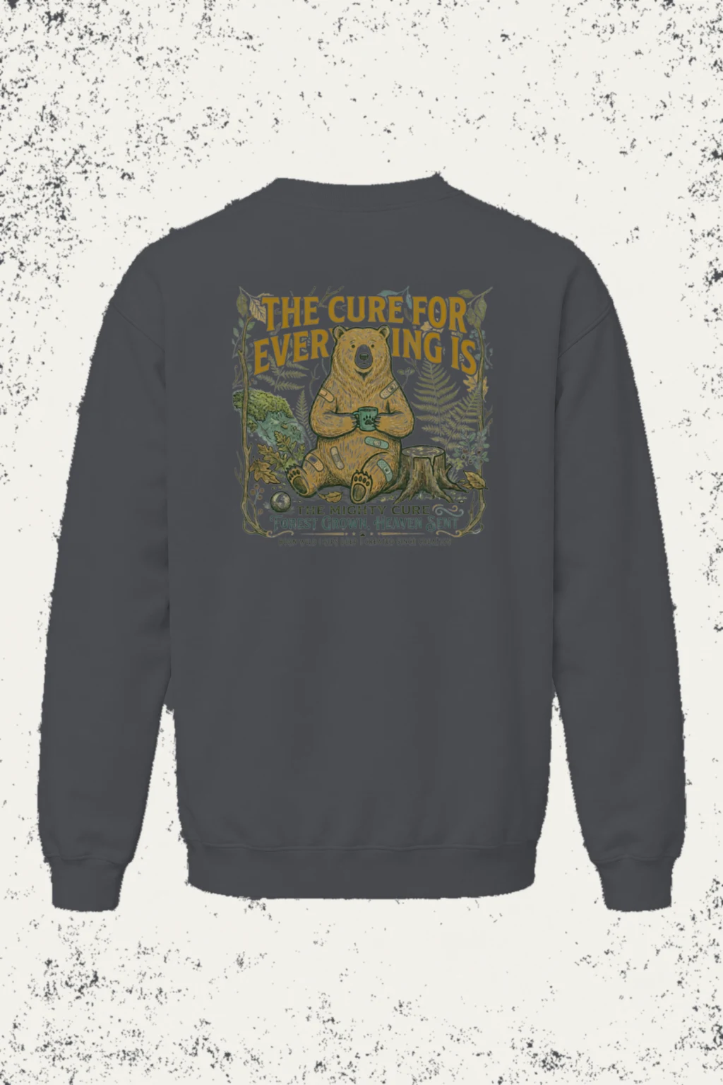 "Mighty Cure" Unisex Sponge Fleece Crewneck Sweatshirt | Bella + Canvas 3901
