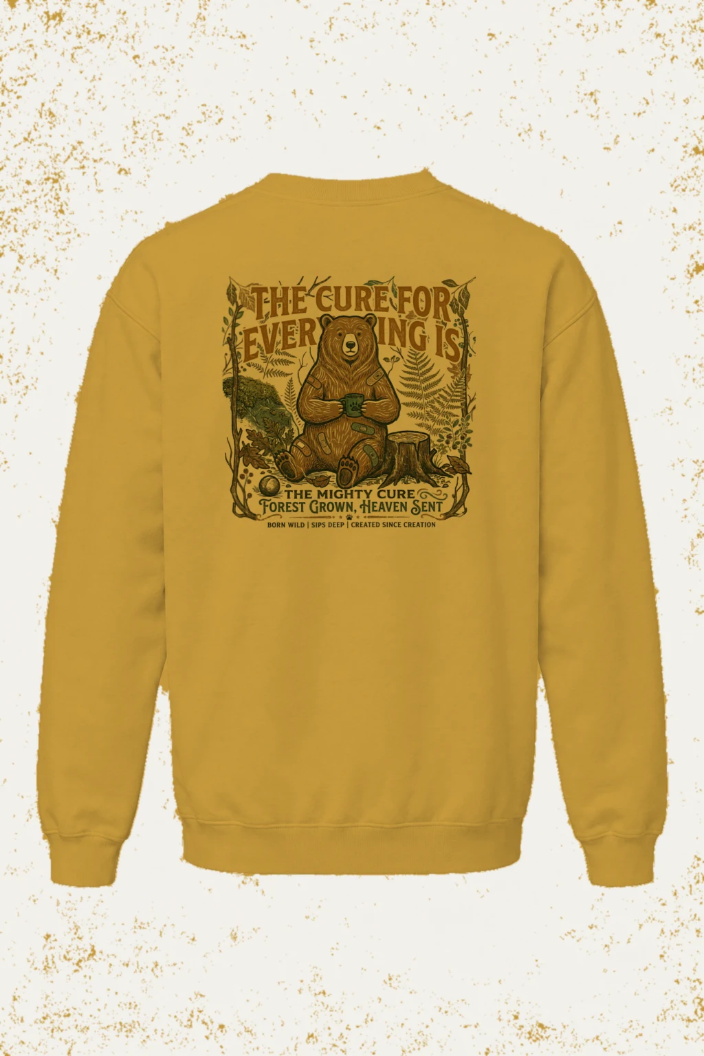 "Mighty Cure" Unisex Sponge Fleece Crewneck Sweatshirt | Bella + Canvas 3901