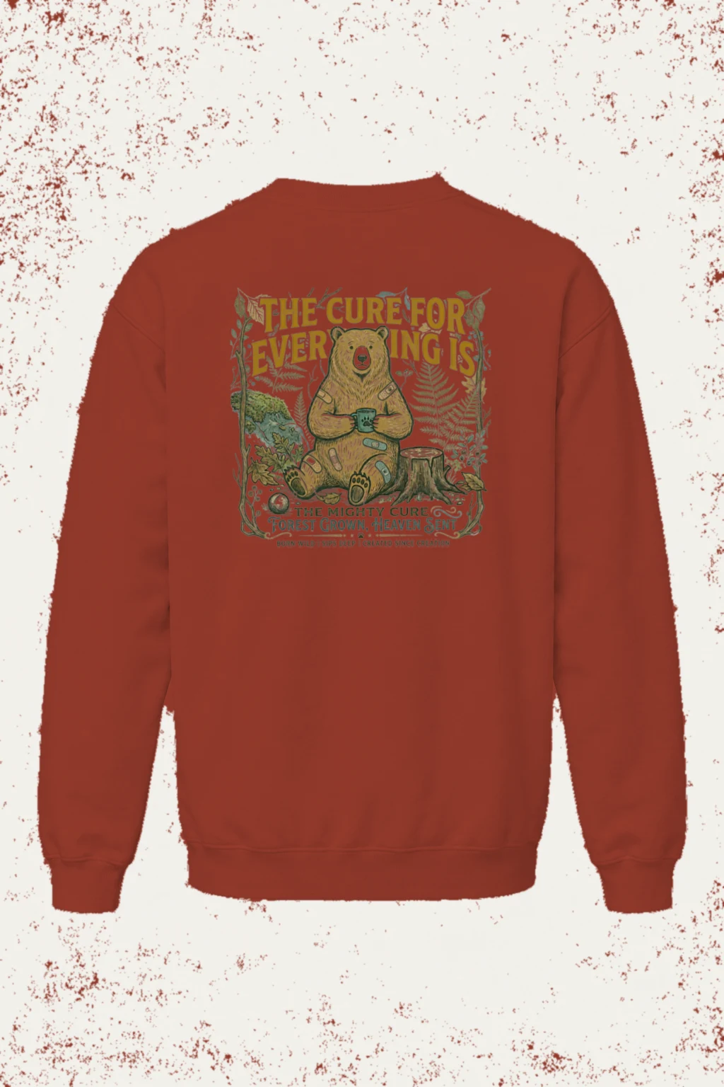 "Mighty Cure" Unisex Sponge Fleece Crewneck Sweatshirt | Bella + Canvas 3901