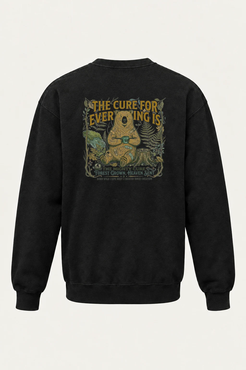 "Mighty Cure" Unisex Sponge Fleece Crewneck Sweatshirt | Bella + Canvas 3901