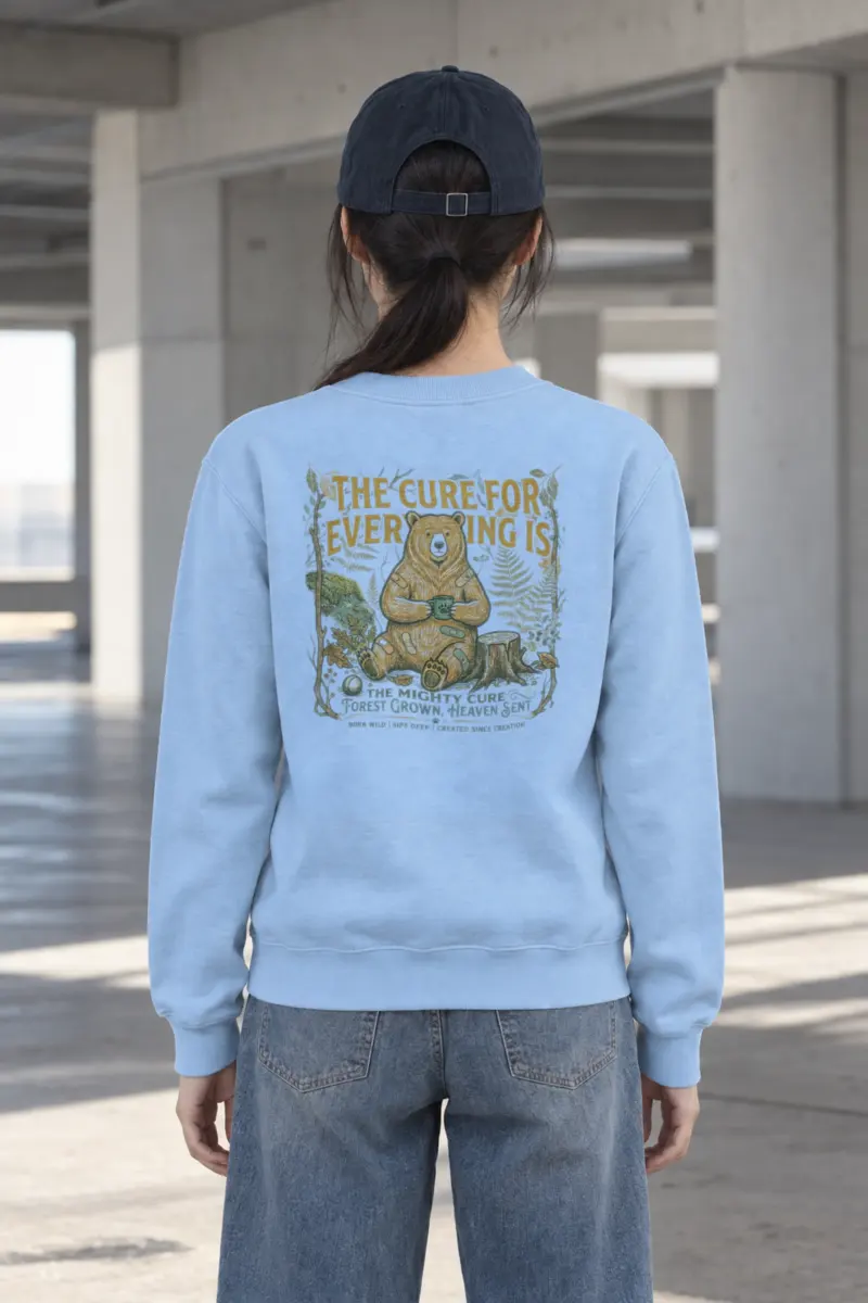 "Mighty Forest Cure" Heavy Blend Unisex Crewneck Sweatshirt