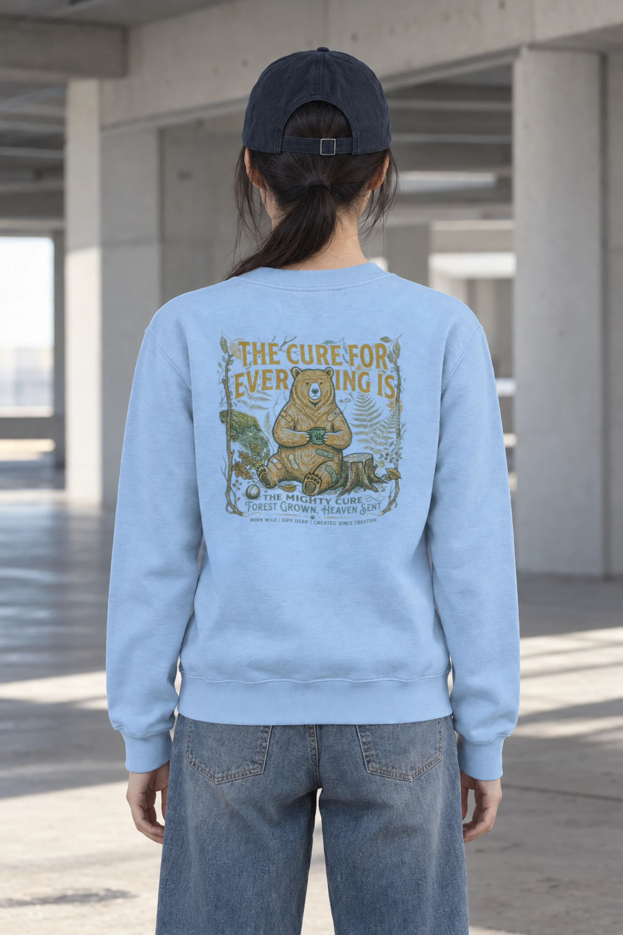 "Mighty Forest Cure" Heavy Blend Unisex Crewneck Sweatshirt