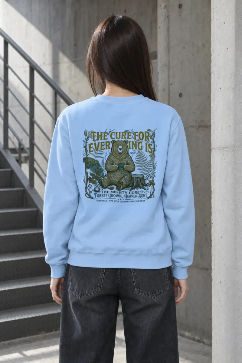 "Mighty Forest Cure" Heavy Blend Unisex Crewneck Sweatshirt