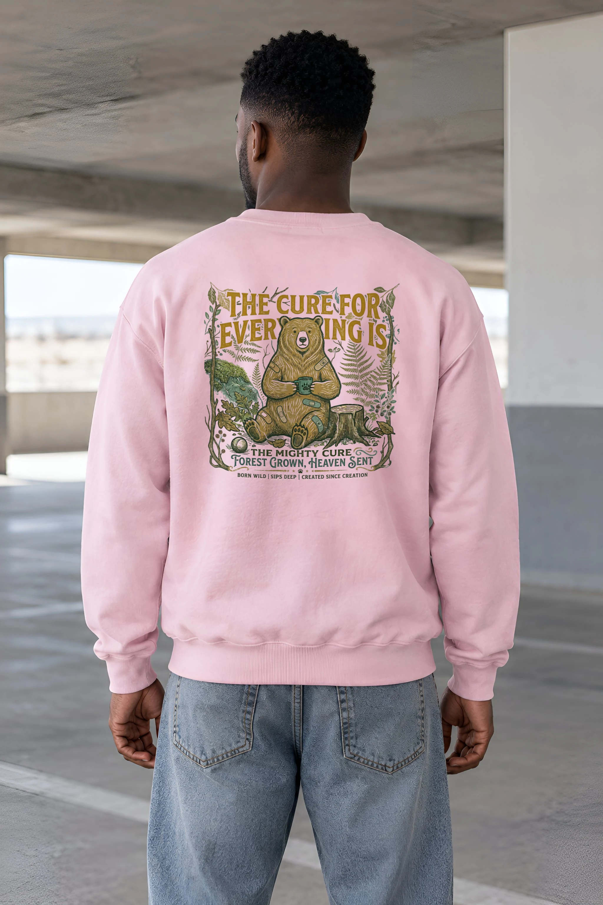 "Mighty Forest Cure" Heavy Blend Unisex Crewneck Sweatshirt